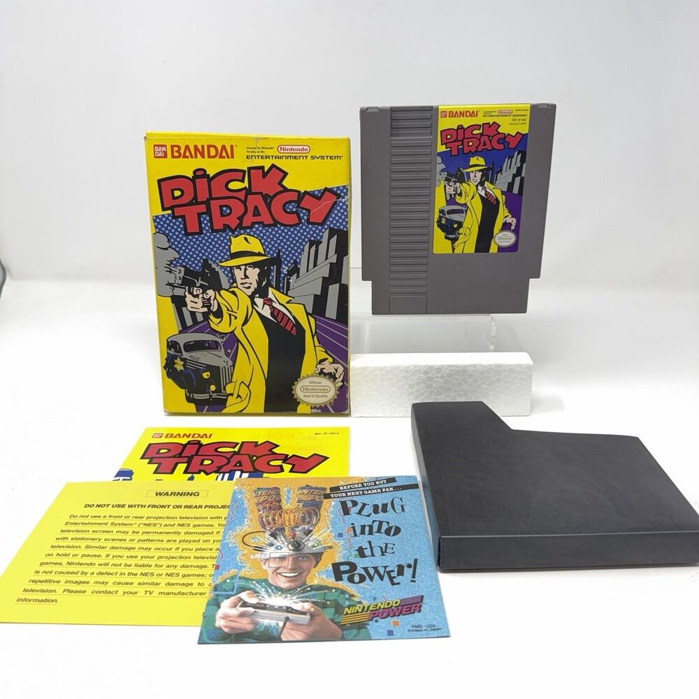 Dick Tracy Bandai Nintendo Entertainment System NES 1990 Complete CIB